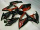 2006-2007 Glossy Black Red Suzuki GSXR 600/750 Motorcycle Fairings UK