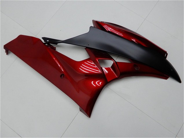 2006-2007 Red Matte Black Yamaha YZF R6 Motorcycle Fairing Kits UK