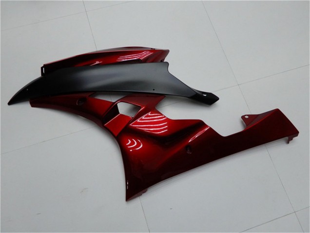 2006-2007 Red Matte Black Yamaha YZF R6 Motorcycle Fairing Kits UK
