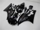 2006-2007 Glossy Black Matte Black Yamaha YZF R6 Motorcycle Fairing Kits UK