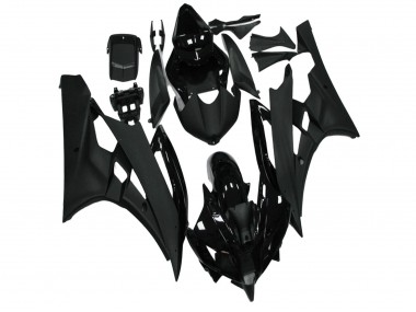 Buy 2006-2007 Glossy Black Matte Black Yamaha YZF R6 Motorcycle Fairing UK