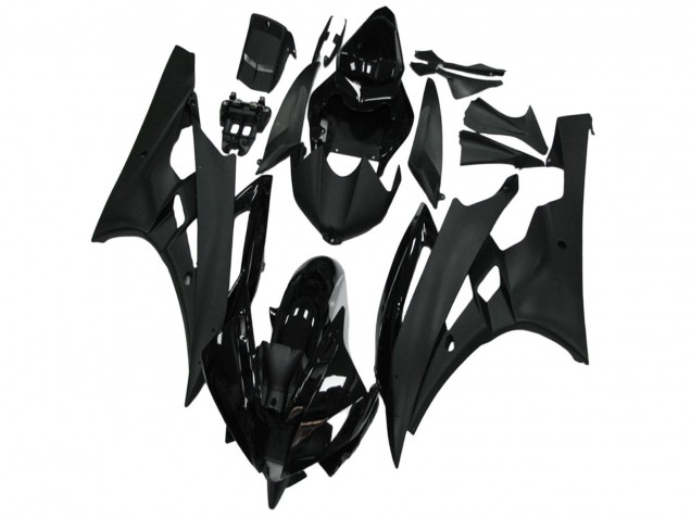 2006-2007 Glossy Black Matte Black Yamaha YZF R6 Motorcycle Fairing UK