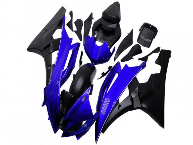 2006-2007 Blue Matte Black Yamaha YZF R6 Motorcycle Fairing UK