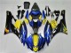 2006-2007 Blue Yellow Glossy Black Shark Yamaha YZF R6 Motorcycle Fairings UK