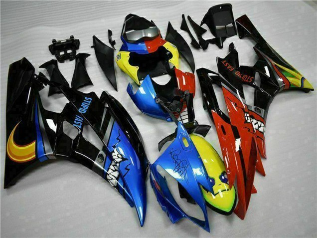 2006-2007 Yellow Blue Red Glossy Black Shark Yamaha YZF R6 Motorcycle Fairings UK