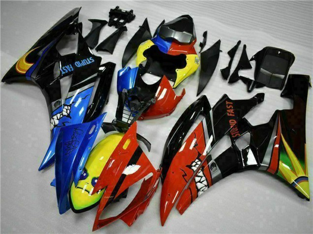2006-2007 Yellow Blue Red Glossy Black Shark Yamaha YZF R6 Motorcycle Fairings UK