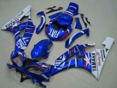 Buy 2006-2007 White Blue Fiat Motul Michelin Yamaha YZF R6 Motorcycle Fairings UK