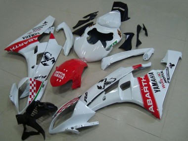 Buy 2006-2007 White Red Motul Michelin Abarth Yamaha YZF R6 Motorcycle Fairings UK