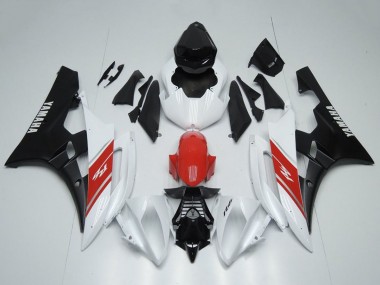 Buy 2006-2007 White Red Matte Black Yamaha YZF R6 Motorcycle Fairing UK