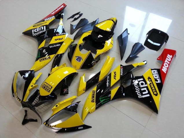 2006-2007 Yellow Glossy Black Red Green Motul Monster Yamaha YZF R6 Motorcycle Fairings UK