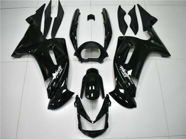 Buy 2006-2008 Glossy Black White Kawasaki EX650 Motorcycle Fairings UK