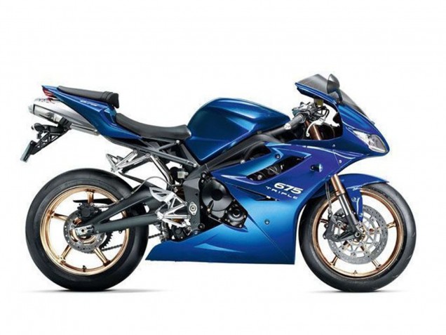 2006-2008 Blue Triumph Daytona 675 Triple Motorcycle Fairing Kits UK