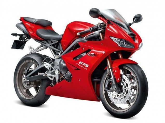 2006-2008 Red Triumph Daytona 675 Triple Motorcycle Fairing Kits UK