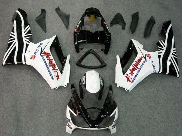2006-2008 White Glossy Black Triumph Daytona 675 Triple Motorcycle Fairing Kits UK