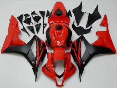 Buy 2007-2008 Red Matte Black Honda CBR600RR Bike Fairings UK