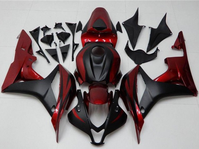 2007-2008 Red Matte Black Honda CBR600RR Motorcycle Fairing Kits UK
