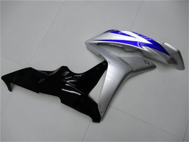 2007-2008 Silver Blue Glossy Black OEM Style Honda CBR600RR Motorcycle Fairings UK