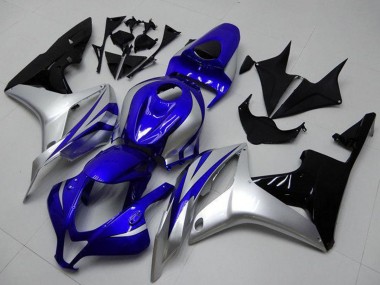 Buy 2007-2008 Silver Blue Glossy Black OEM Style Honda CBR600RR Motorcycle Fairings UK