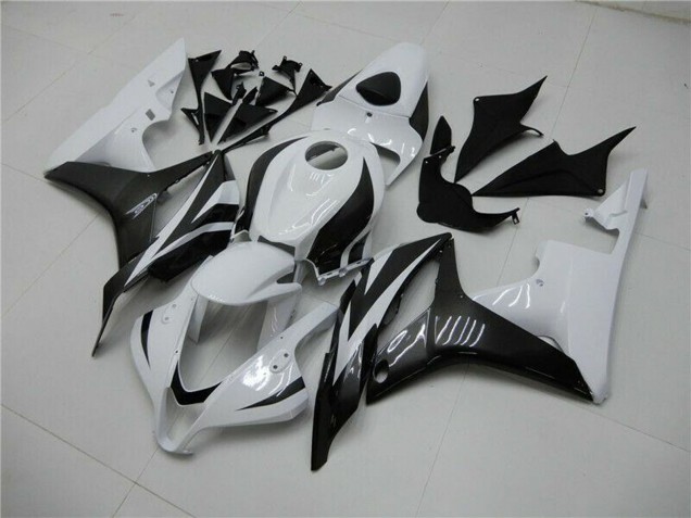2007-2008 White Glossy Black Honda CBR600RR Bike Fairings UK