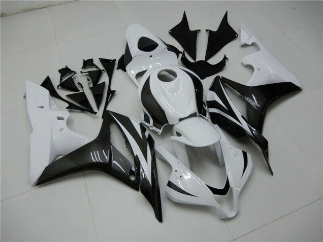 2007-2008 White Glossy Black Honda CBR600RR Bike Fairings UK