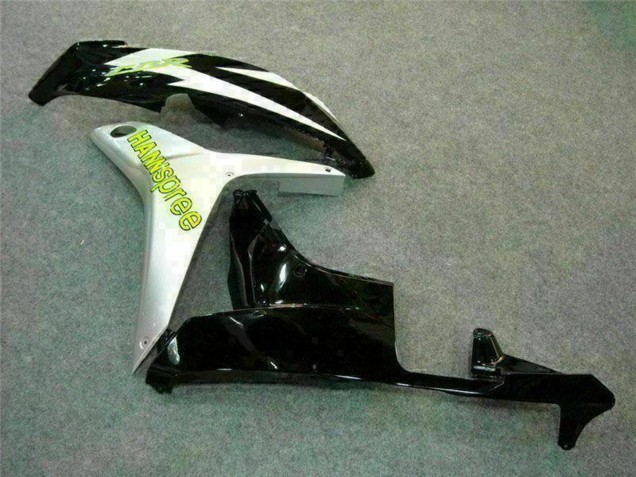 2007-2008 White Green Glossy Black Hannspree Honda CBR600RR Motorcycle Fairing UK