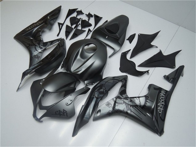 2007-2008 Matte Black Graffiti Honda CBR600RR Motorcycle Fairings UK