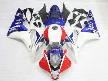 Buy 2007-2008 White Red Blue HRC Honda CBR600RR Motorcycle Fairing Kits UK