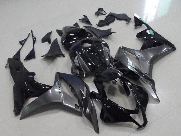 2007-2008 Grey Glossy Black Honda CBR600RR Motorcycle Fairings UK