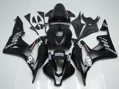 Buy 2007-2008 Matte Black White Repsol Honda CBR600RR Motorcycle Fairing Kits UK