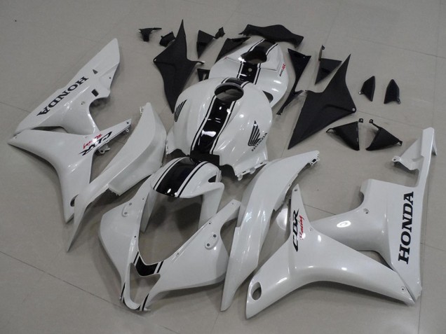 2007-2008 White Glossy Black Honda CBR600RR Motorcycle Fairing Kits UK