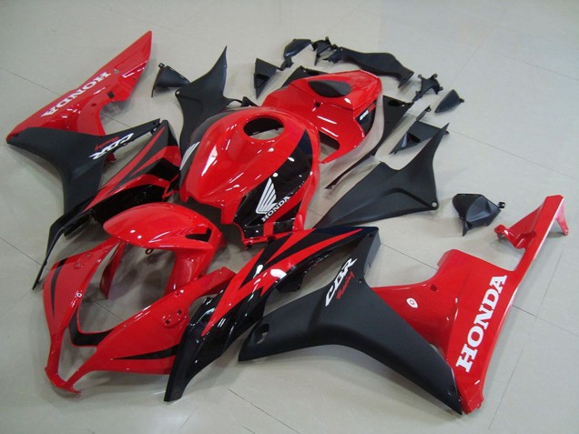2007-2008 Red Matte Black OEM Style Honda CBR600RR Motorcycle Fairings UK