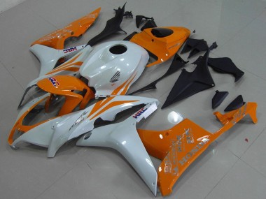 Buy 2007-2008 White Orange HRC Honda CBR600RR Motorcycle Fairing UK