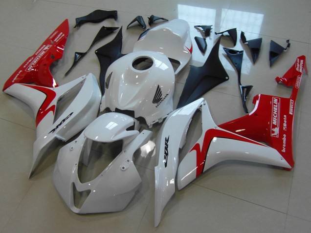 2007-2008 White Red Race Version Honda CBR600RR Motorcycle Fairings UK