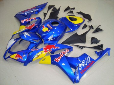Buy 2007-2008 Blue Yellow Red Bull Honda CBR600RR Motorcycle Fairing UK