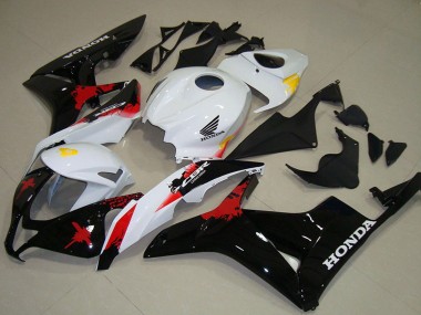 Buy 2007-2008 White Yellow Red Glossy Black Honda CBR600RR Motorcycle Fairings UK