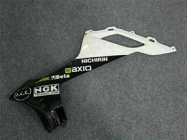 2007-2008 Black White Elf Kawasaki ZX6R Motorcycle Fairings UK