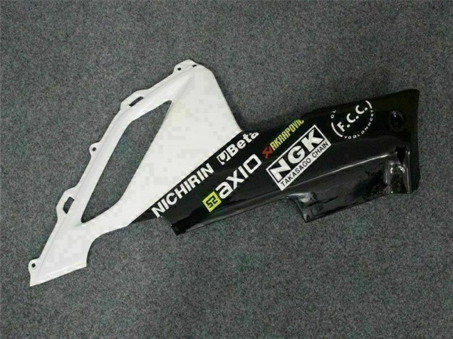 2007-2008 Black White Elf Kawasaki ZX6R Motorcycle Fairings UK