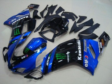Buy 2007-2008 Blue Monster Kawasaki ZX6R Motorcycle Fairings UK
