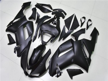 Buy 2007-2008 Matte Black Kawasaki ZX6R Motorcycle Fairings UK