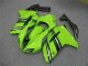 2007-2008 Green Black Kawasaki ZX6R Motorcycle Fairing Kits UK