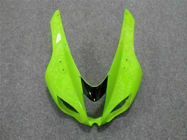 2007-2008 Green Black Kawasaki ZX6R Motorcycle Fairing Kits UK