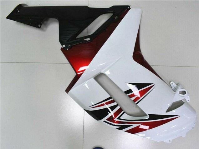 2007-2008 White Black Red Kawasaki ZX6R Motorcycle Fairings UK
