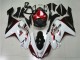 2007-2008 White Black Red Kawasaki ZX6R Motorcycle Fairings UK