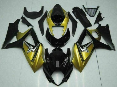 Buy 2007-2008 Gold Glossy Black Silver Decal Suzuki GSXR 1000 Motorcycle Fairings UK