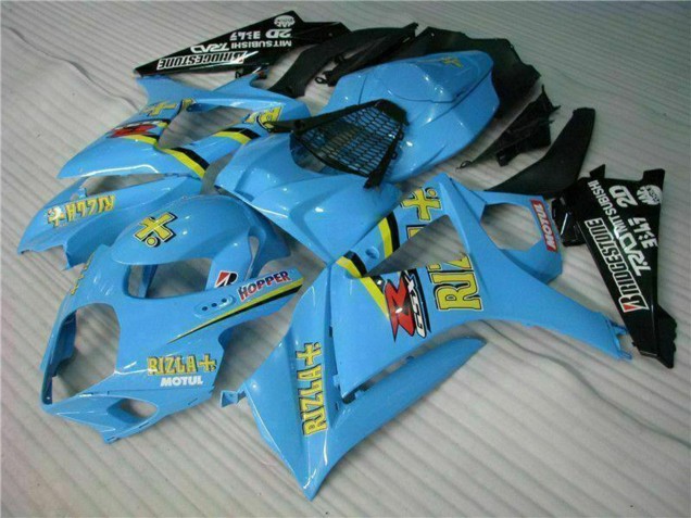 2007-2008 Blue Gold Black Rizla Suzuki GSXR 1000 Motorcycle Fairing Kits UK