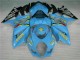 2007-2008 Blue Gold Black Rizla Suzuki GSXR 1000 Motorcycle Fairing Kits UK