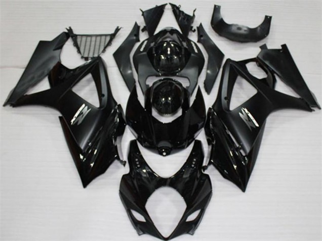 2007-2008 Glossy Black Matte Black White Suzuki GSXR 1000 Motorcycle Fairings UK
