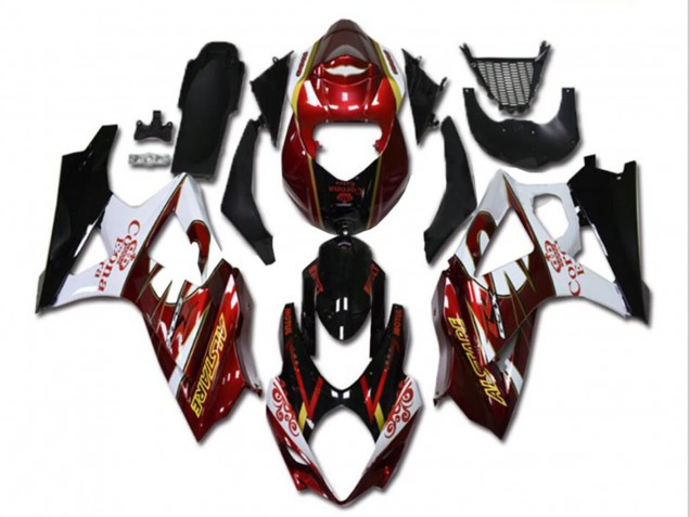 2007-2008 Red White Black Corona Suzuki GSXR 1000 Motorcycle Fairings UK