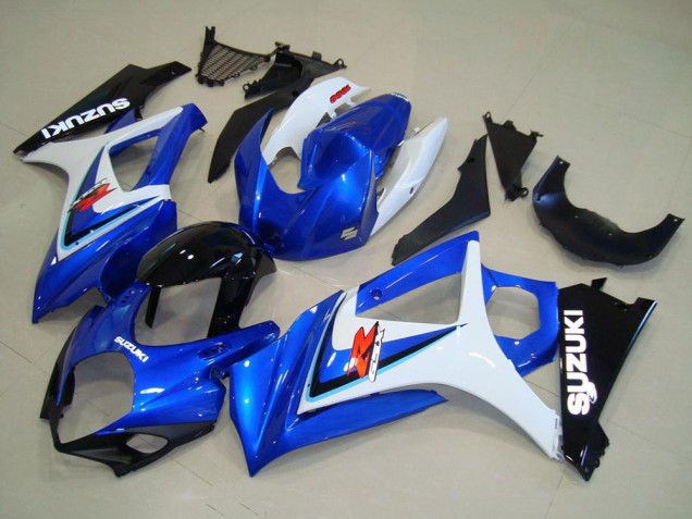 2007-2008 White Blue Black OEM Style Suzuki GSXR 1000 Motorcycle Fairing UK