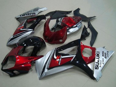 Buy 2007-2008 Red Silver Glossy Black Suzuki GSXR 1000 Motorcycle Fairing UK